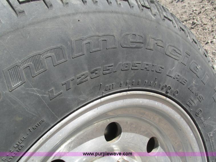 image for item H1032 1996 Ford F350 XLT Crew Cab flat dump bed truck