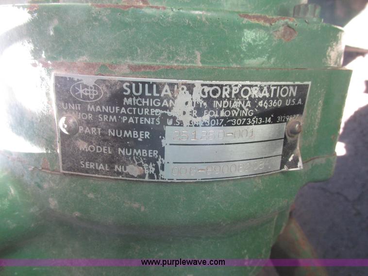 image for item H1035 Sullair 185DPQ-JDD air compressor