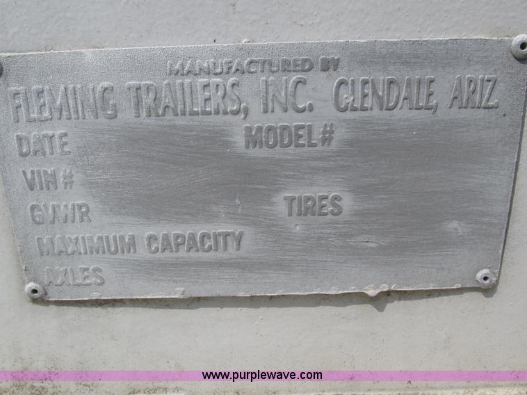 image for item H1217 1987 Fleming fuel trailer