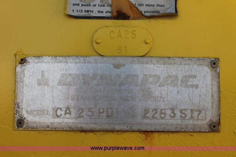 image for item H8038 1980 Dynapac CA25PD single drum roller