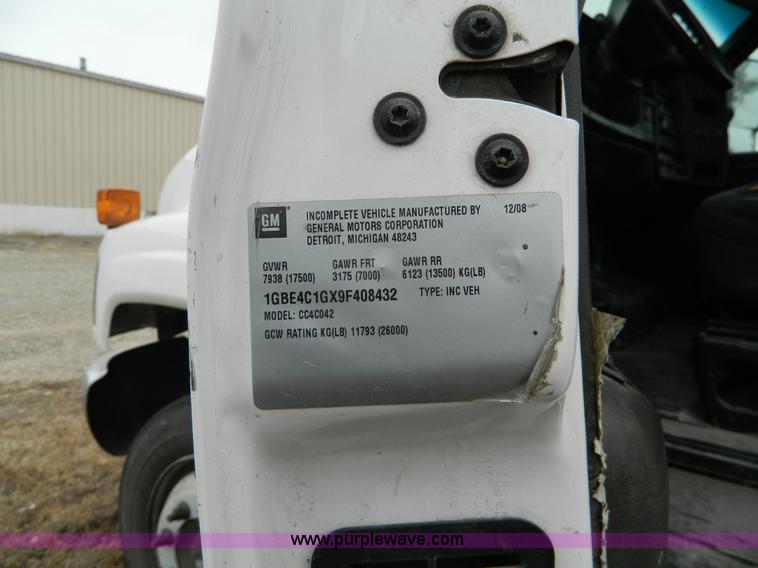 image for item J5166 2009 Chevrolet C4500 truck cab and chassis