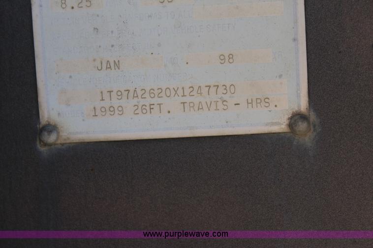 image for item J7736 1999 Travis HRS end dump trailer