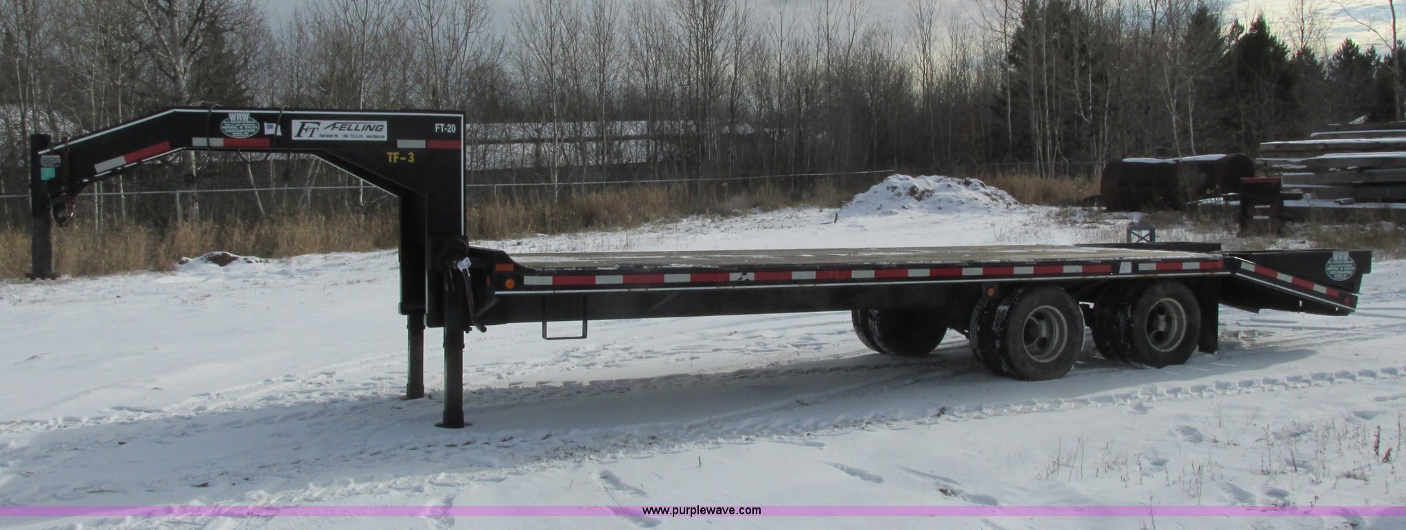 2007 Felling FT20 equipment trailer in Hibbing, MN Item L3907 sold