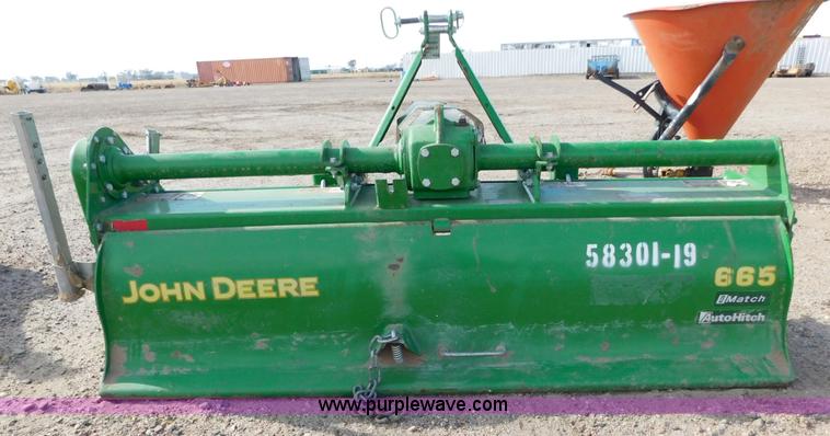 image for item AW9361 John Deere 665 rotary tiller