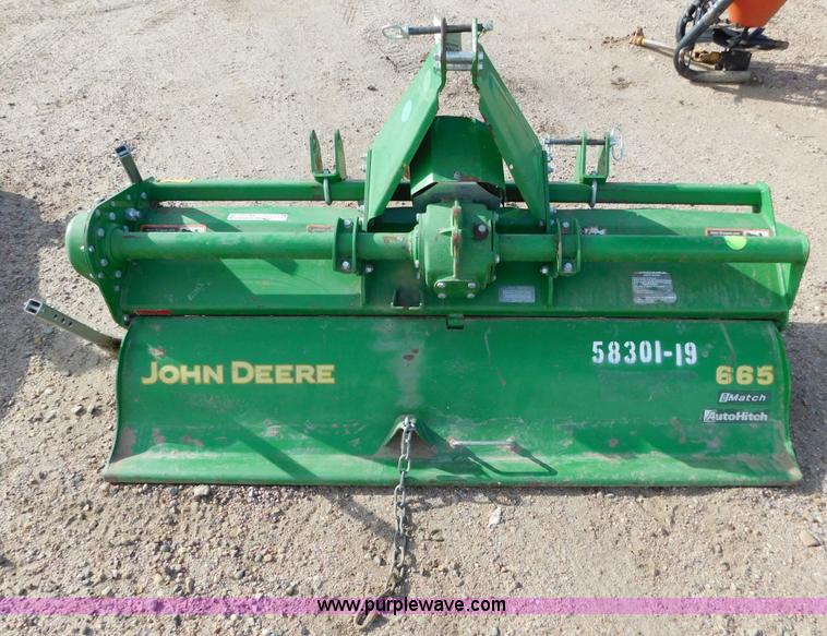 image for item AW9361 John Deere 665 rotary tiller