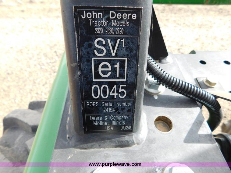 image for item AW9366 2011 John Deere 2720 MFWD tractor