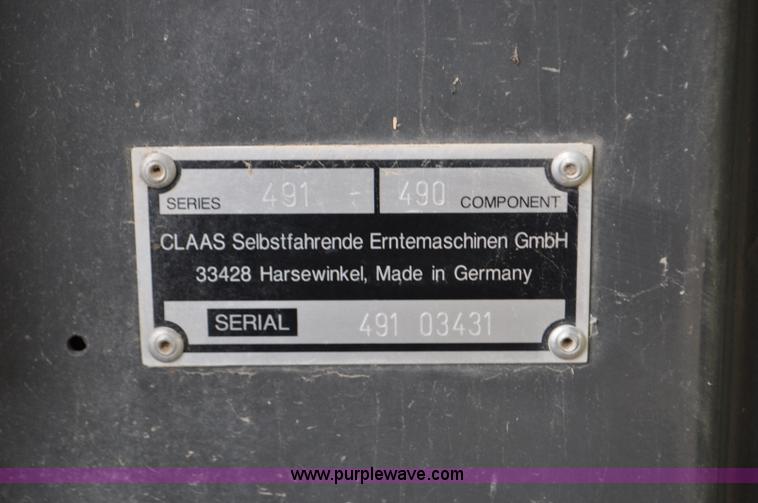 image for item G7072 2000 Claas Jaguar 880 forage harvester
