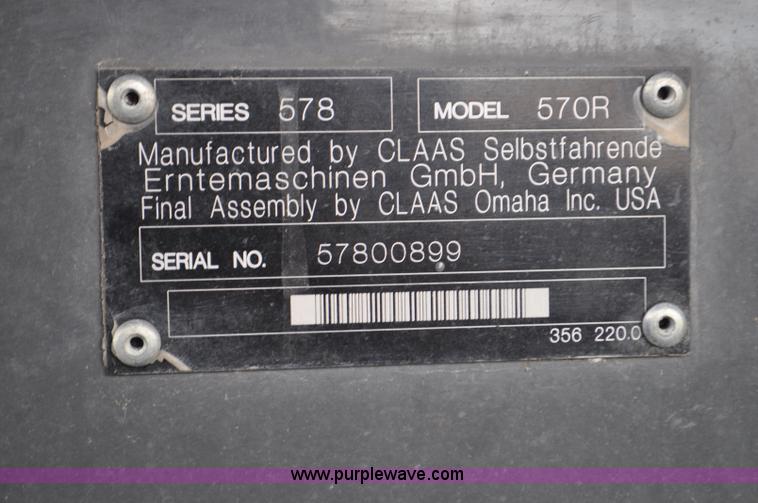 image for item G7075 2010 Lexion Claas 570R combine