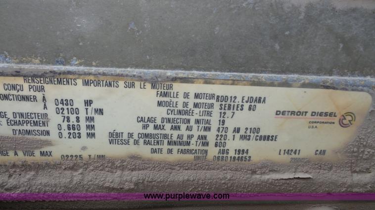 image for item J4596 1995 Western Star 4964F fertilizer/seed tender truck