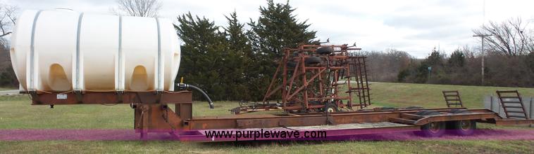 image for item J4602 1979 shop built sprayer trailer