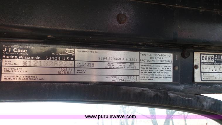 image for item J4628 1987 Case IH 2294 tractor