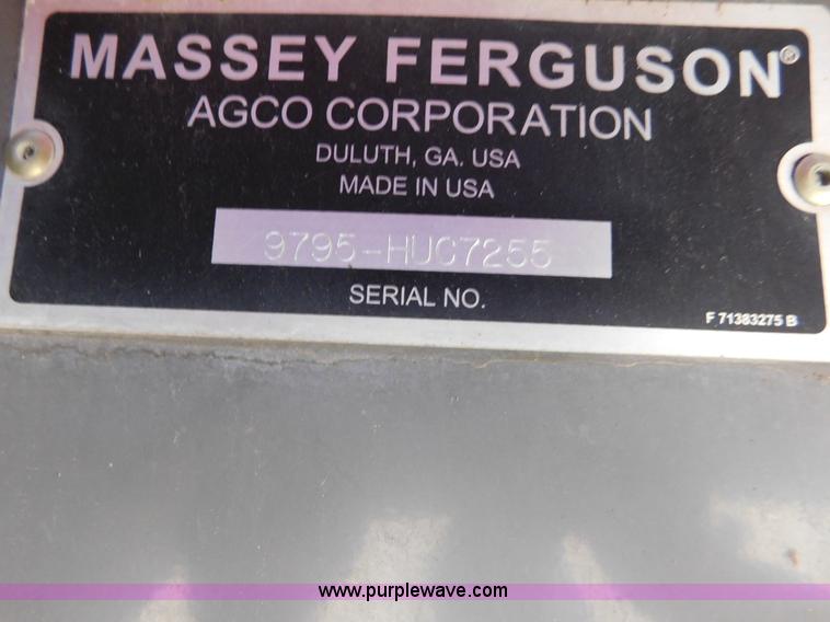 image for item J6832 2009 Massey-Ferguson 9795 combine
