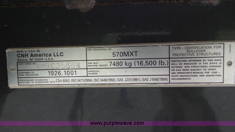 image for item J8428 2008 Case 570 MXT landscape tractor