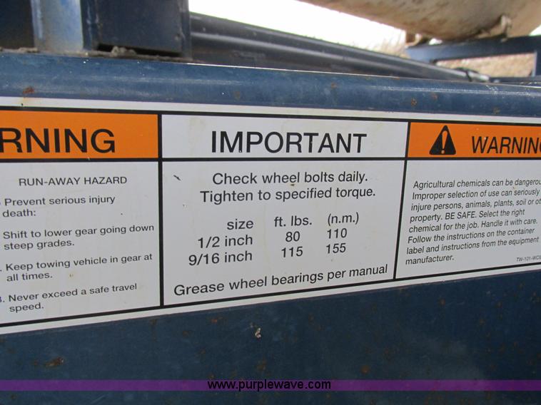 image for item L4133 Duo Lift anhydrous ammonia nurse tank