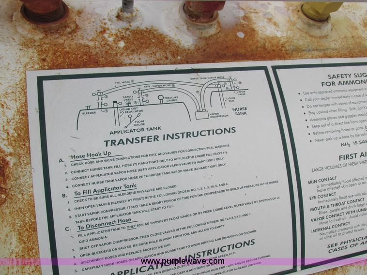 image for item L4133 Duo Lift anhydrous ammonia nurse tank