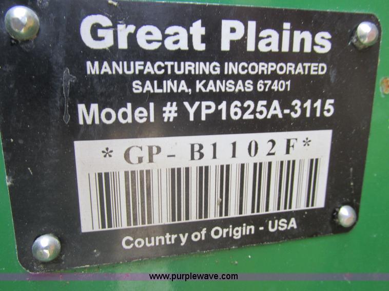 image for item L4149 2011 Great Plains YP-1625A split row planter