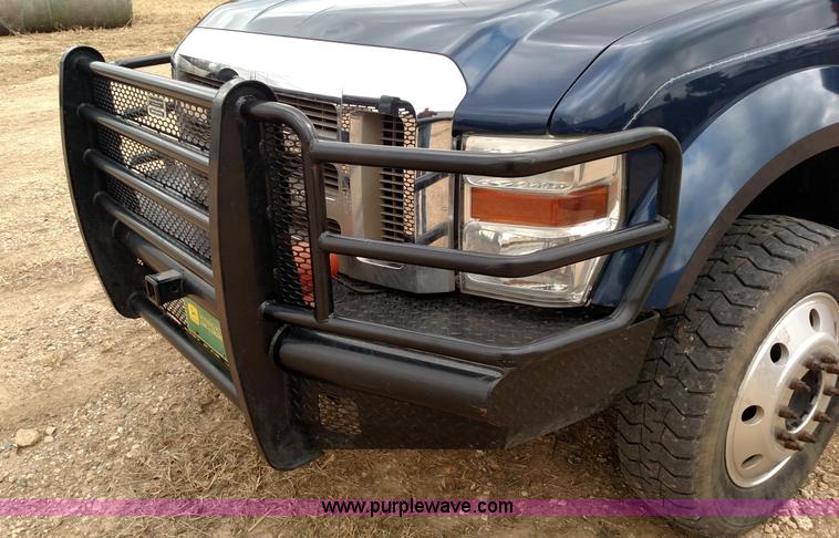 image for item L6037 2008 Ford F450 Super Duty Lariat King Ranch Crew Cab flatbed truck