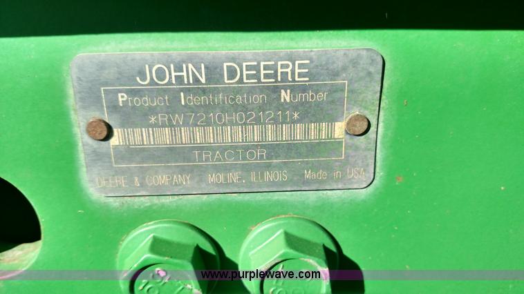 image for item L6088 1999 John Deere 7210 MFWD tractor