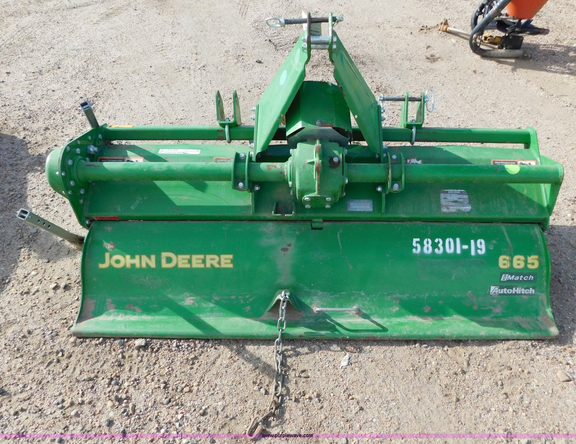 John Deere 665 rotary tiller in Garden City, KS Item AW9361 sold