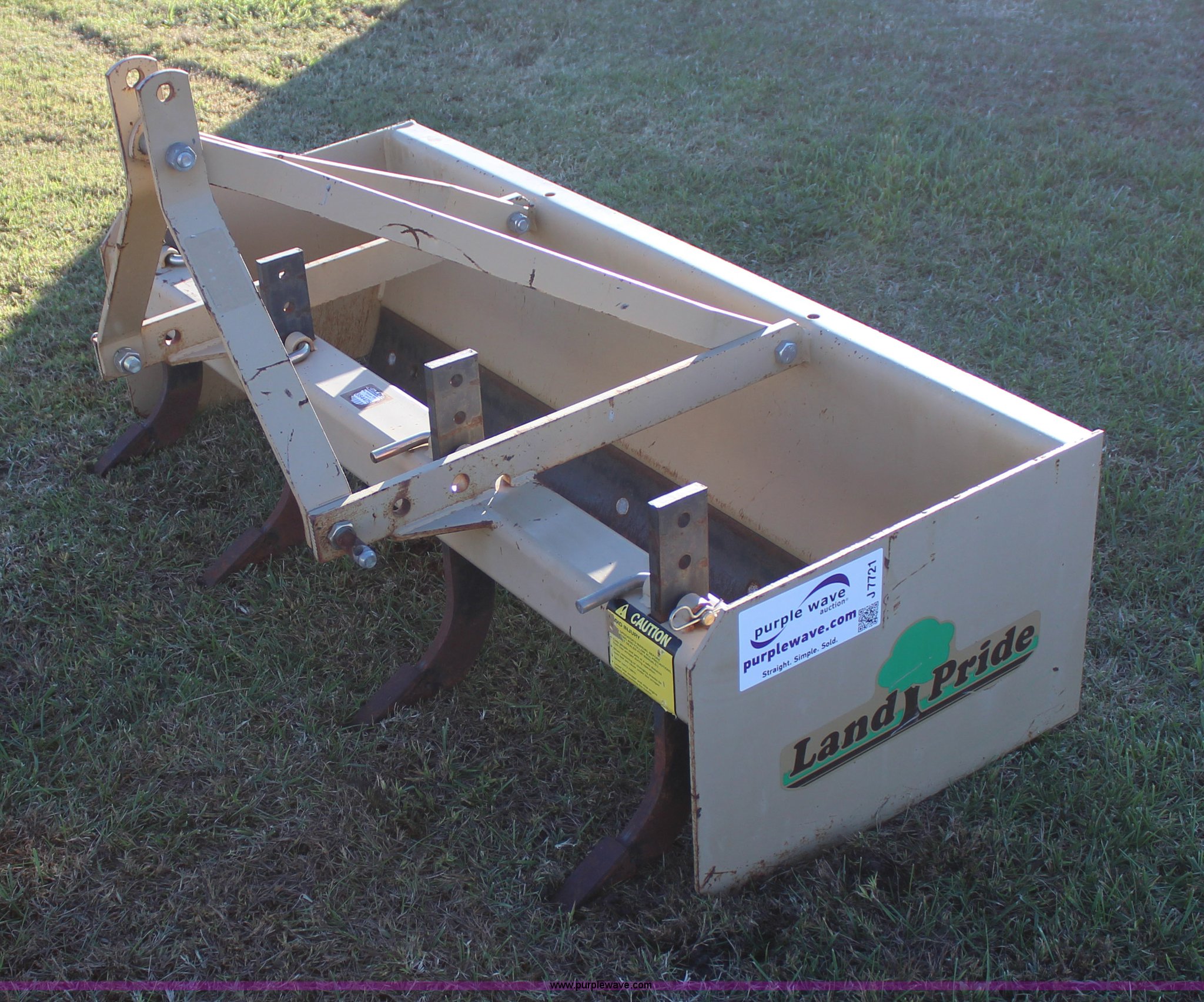 Land Pride BB1560 box blade in Mounds, OK Item J7721 sold Purple Wave
