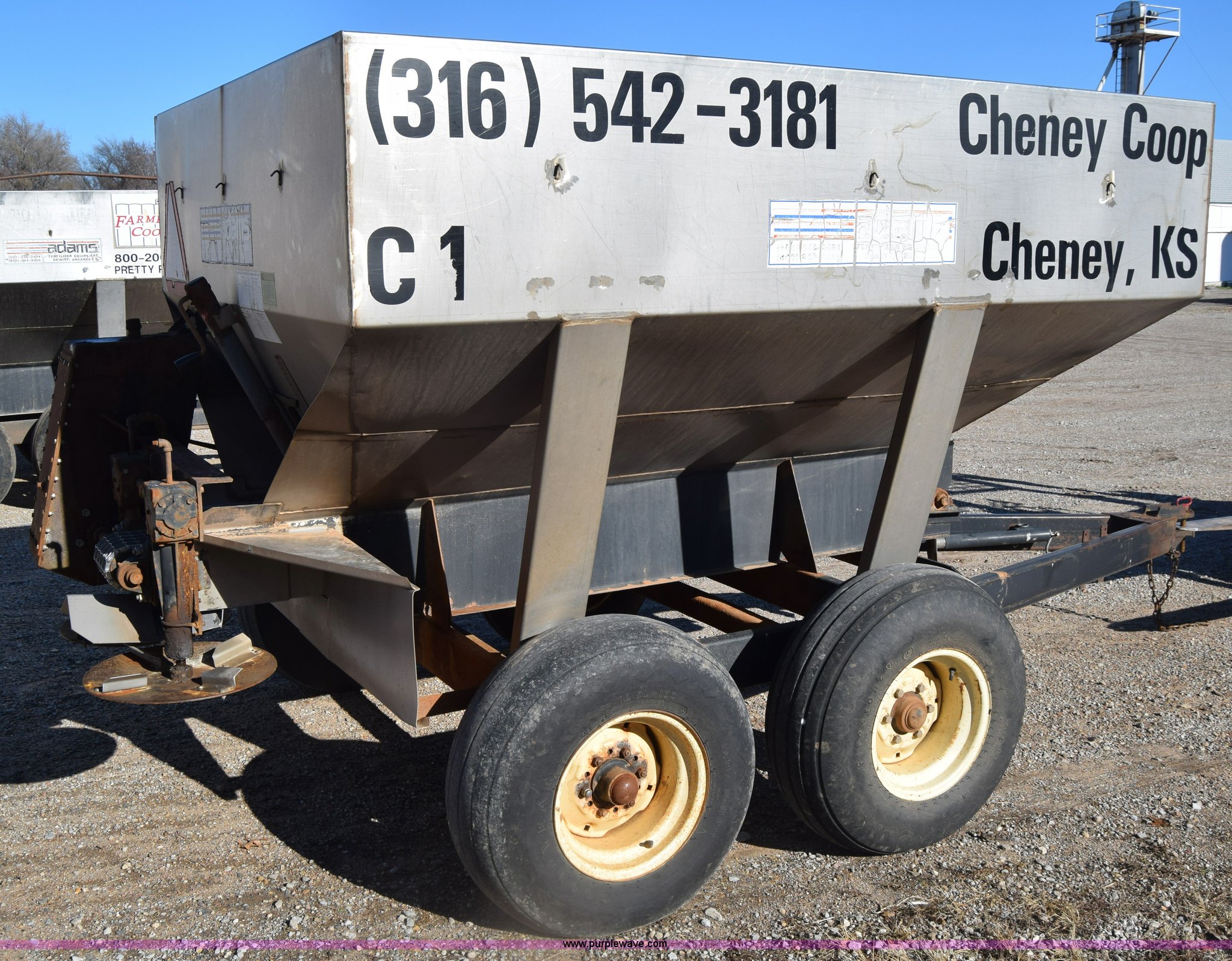 Adams fertilizer spreader buggy in Cheney, KS Item K4991 sold