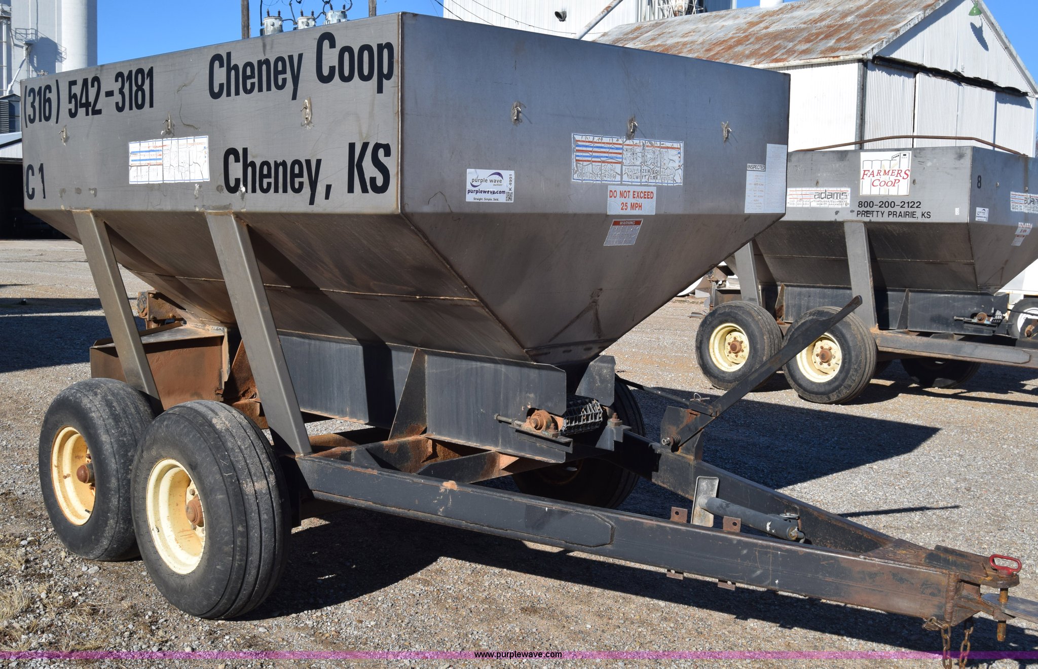 Adams fertilizer spreader buggy in Cheney, KS Item K4991 sold