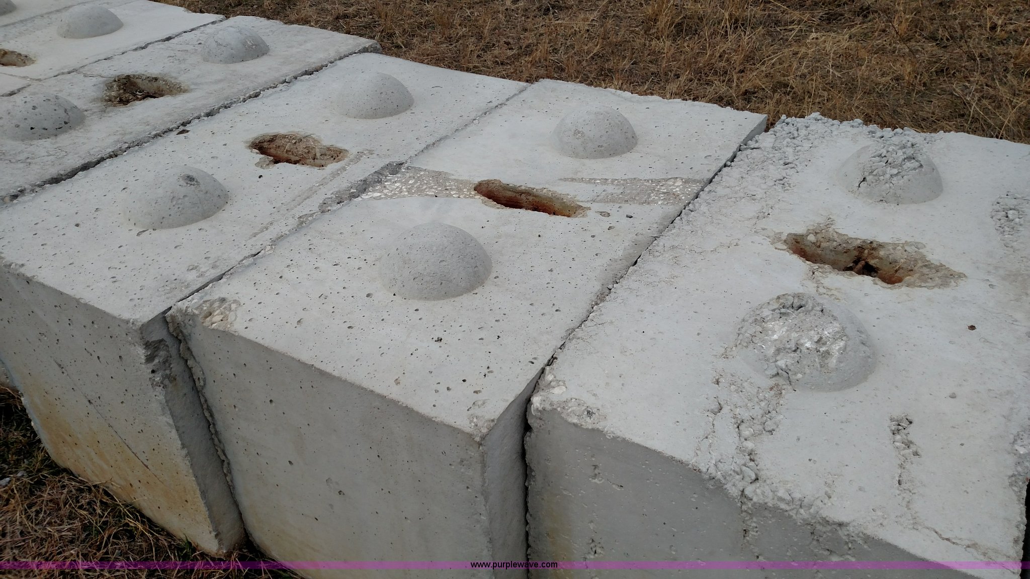 (12) concrete barrier blocks in Ponca City, OK Item L6051 sold