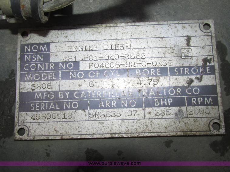 image for item AV9033 1984 Caterpillar 3306 turbo diesel engine