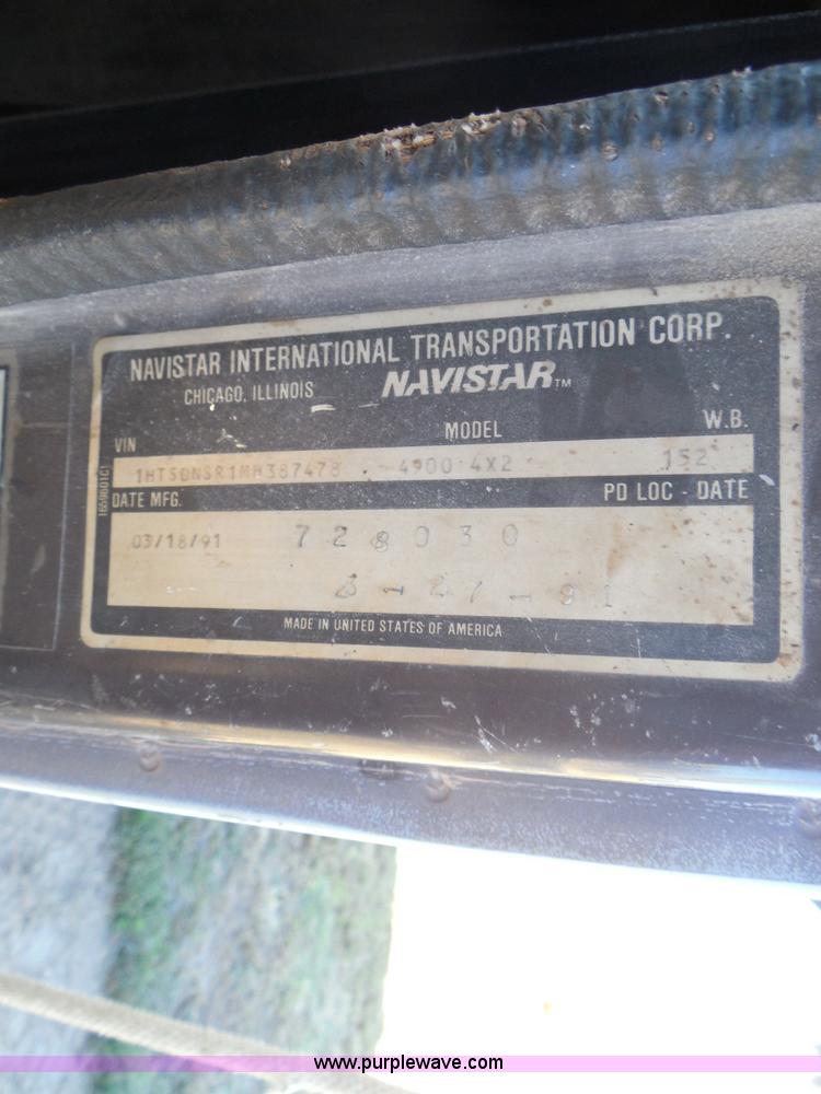 image for item BH9450 1991 International 4900 dump truck