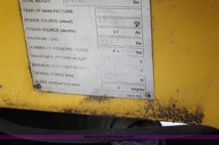 image for item BL9291 2002 Haulotte Compact 3368RT scissor lift