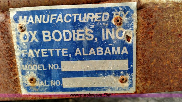 image for item BR9408 Ox Bodies dump bed