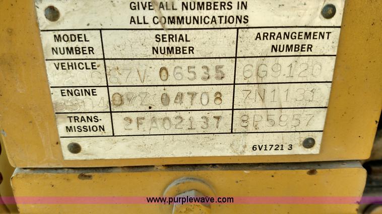 image for item BR9425 1982 Caterrpillar 120G motor grader