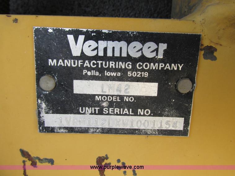 image for item BS9949 Vermeer LM42 vibratory plow