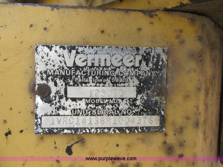 image for item BS9950 Vermeer 1250BC chipper