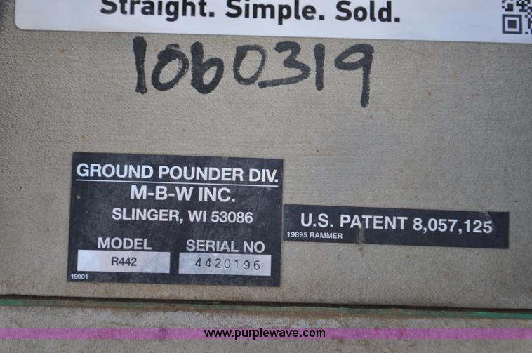 image for item G7045 MBW R442 walk-behind compactor