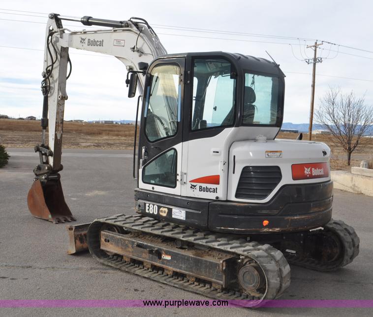 image for item G7086 2010 Bobcat E80 compact excavator