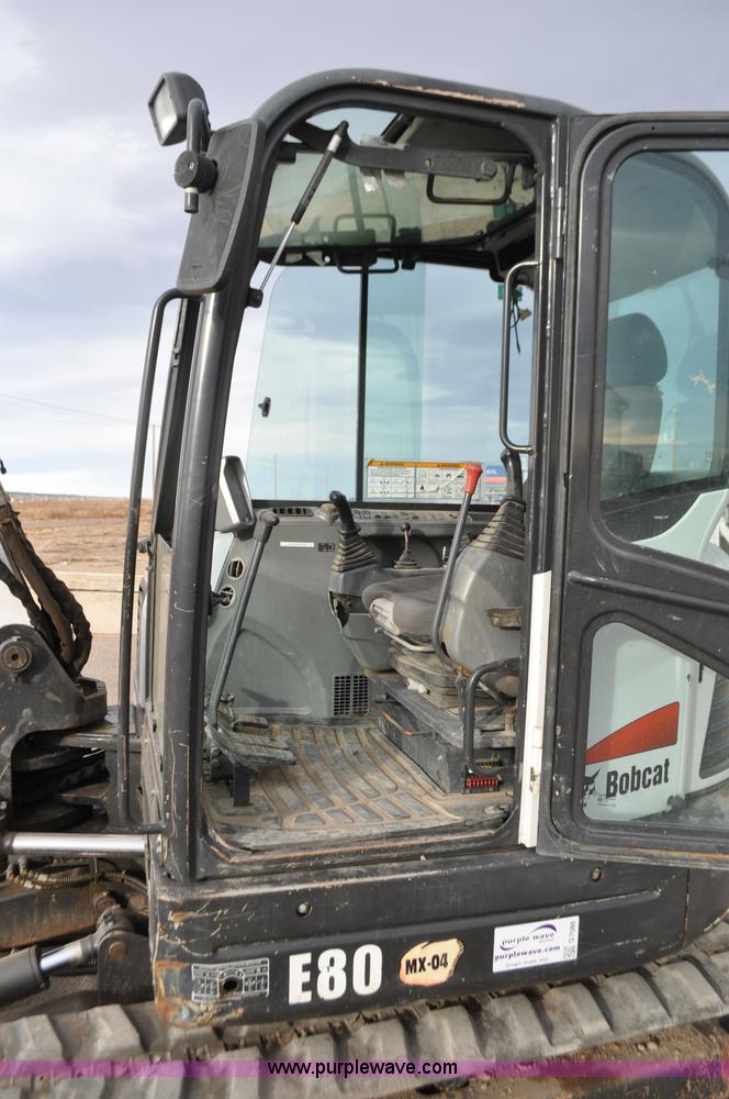 image for item G7086 2010 Bobcat E80 compact excavator
