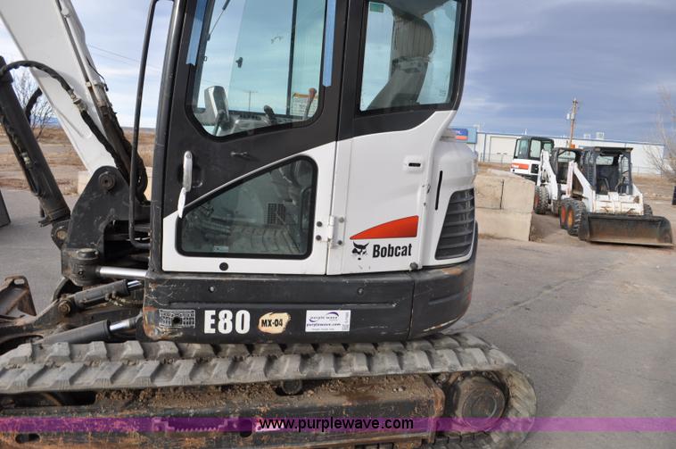 image for item G7086 2010 Bobcat E80 compact excavator
