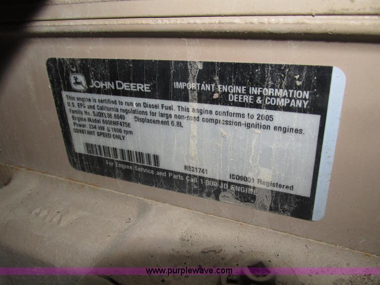 image for item H1052 2006 Baldor TS250T generator