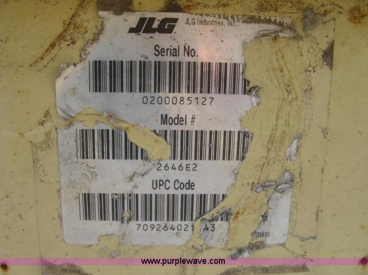 image for item J2979 JLG 2646-E2 scissor lift