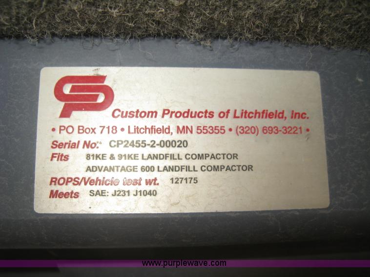 image for item J2981 2002 Al-jon 81K impact landfill compactor