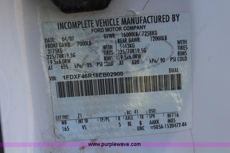 image for item J4531 2008 Ford F450 Super Duty XL utility truck