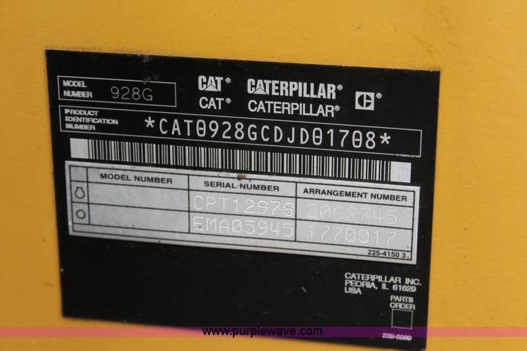 image for item J4543 2005 Caterpillar 928GZ wheel loader