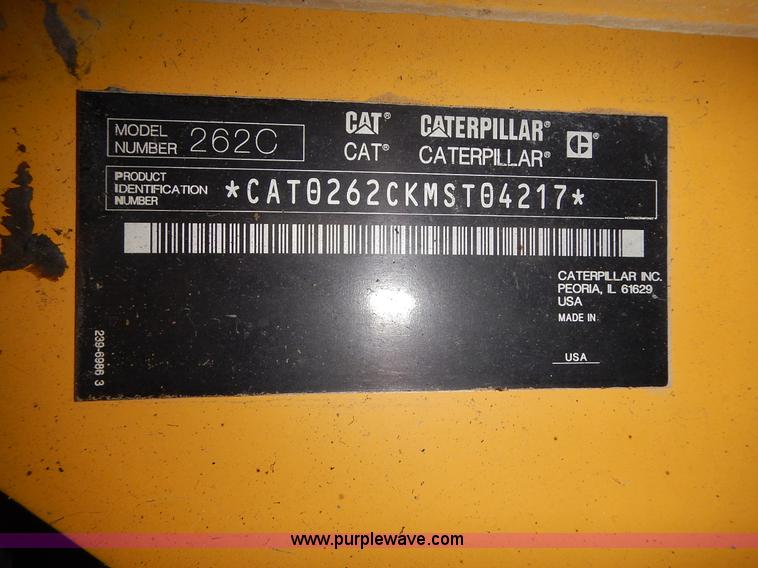 image for item J4567 2011 Caterpillar 262C skid steer