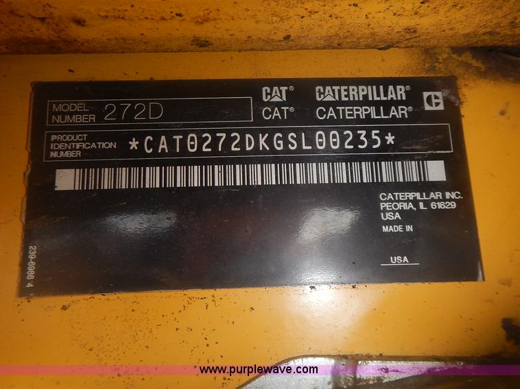 image for item J4607 2012 Caterpillar 272D skid steer