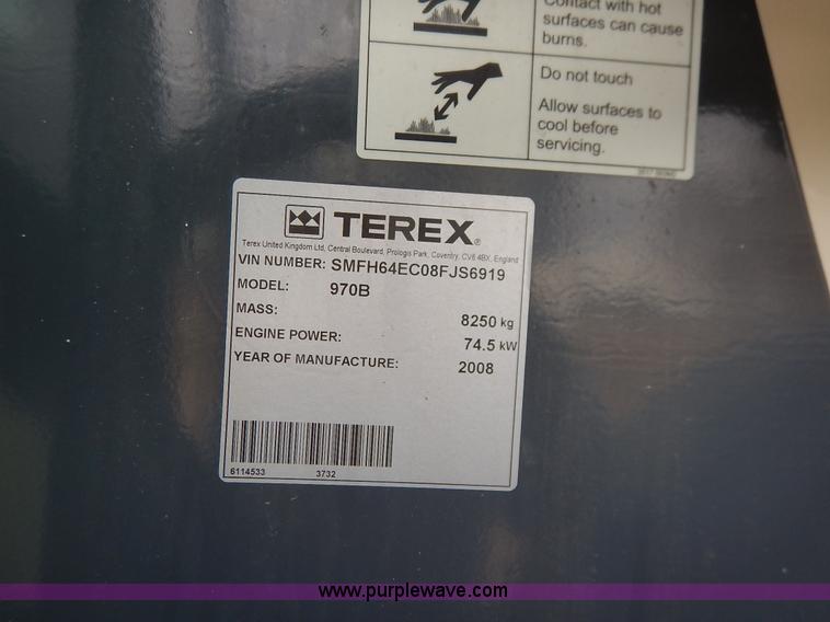 image for item J6303 2008 Terex 970B backhoe