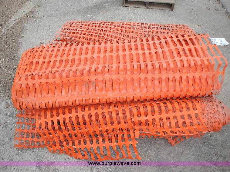 image for item J6329 (6) partial rolls of safety fence