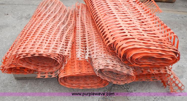 image for item J6329 (6) partial rolls of safety fence