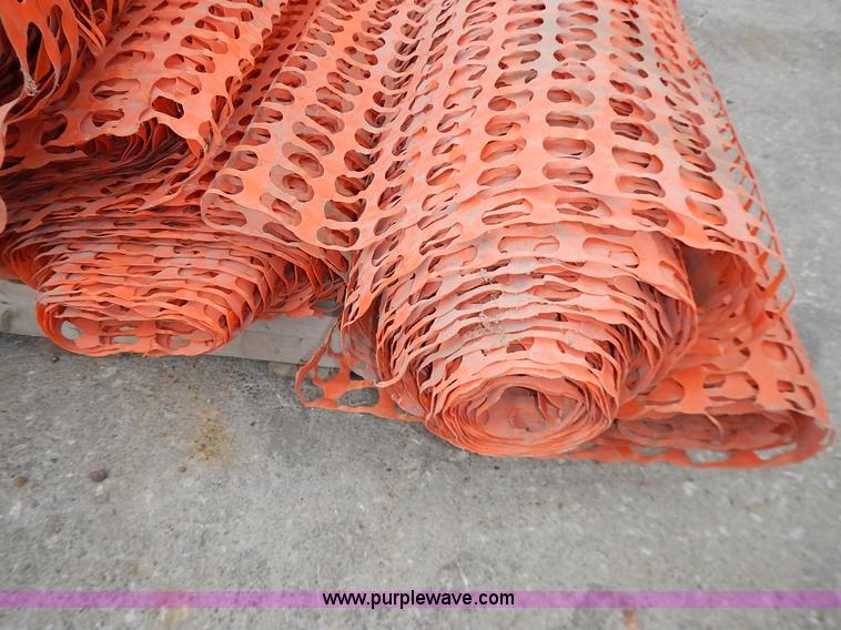 image for item J6329 (6) partial rolls of safety fence