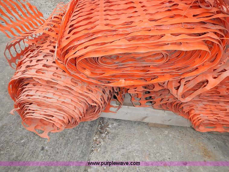 image for item J6329 (6) partial rolls of safety fence